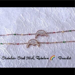 stainless steel Rainbow 🌈 bracelet